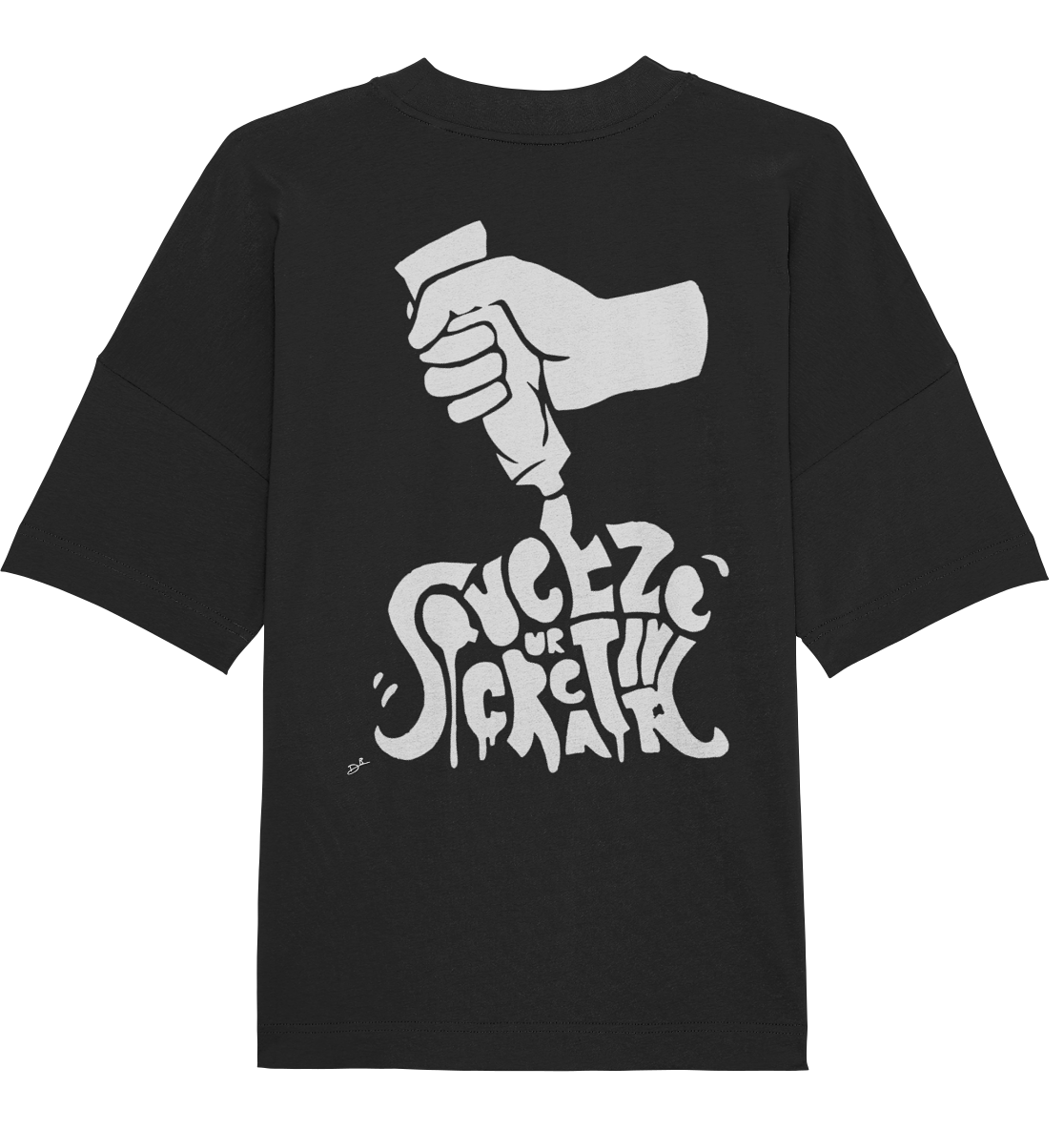 SQUEEZE YOUR CREATIVITY - Organic Oversize Shirt