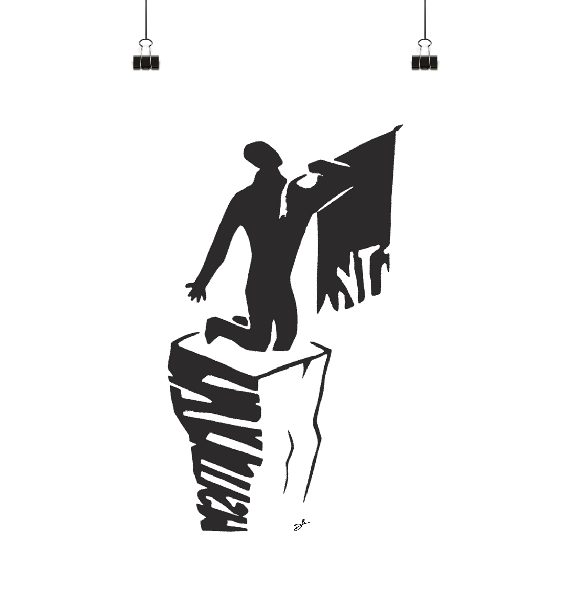 MOUNTAIN CLIMBING - Poster Din A4 (hoch)