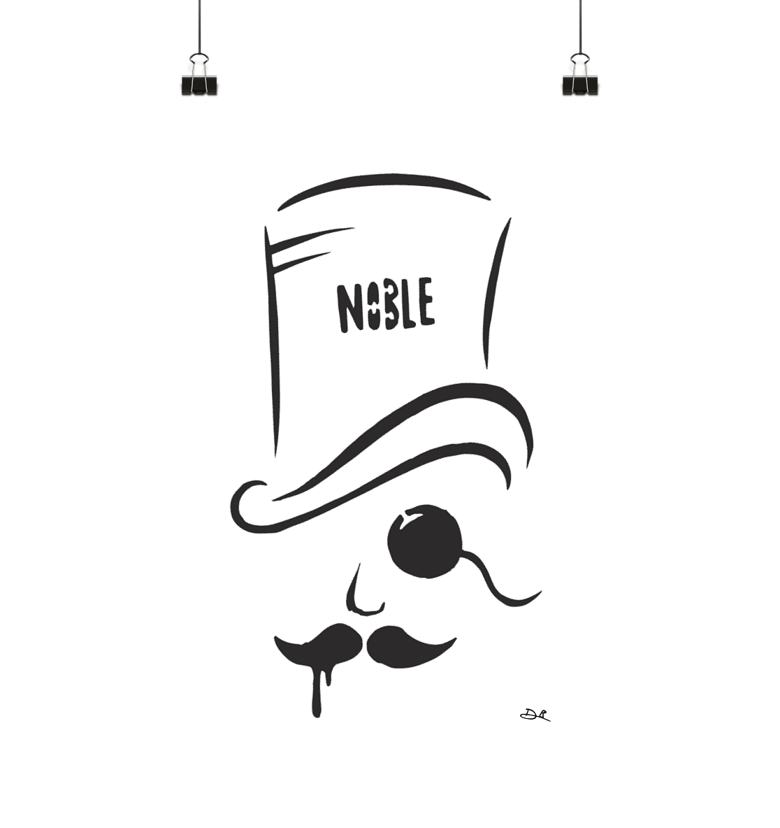 NOBLE - Poster Din A4 (hoch)