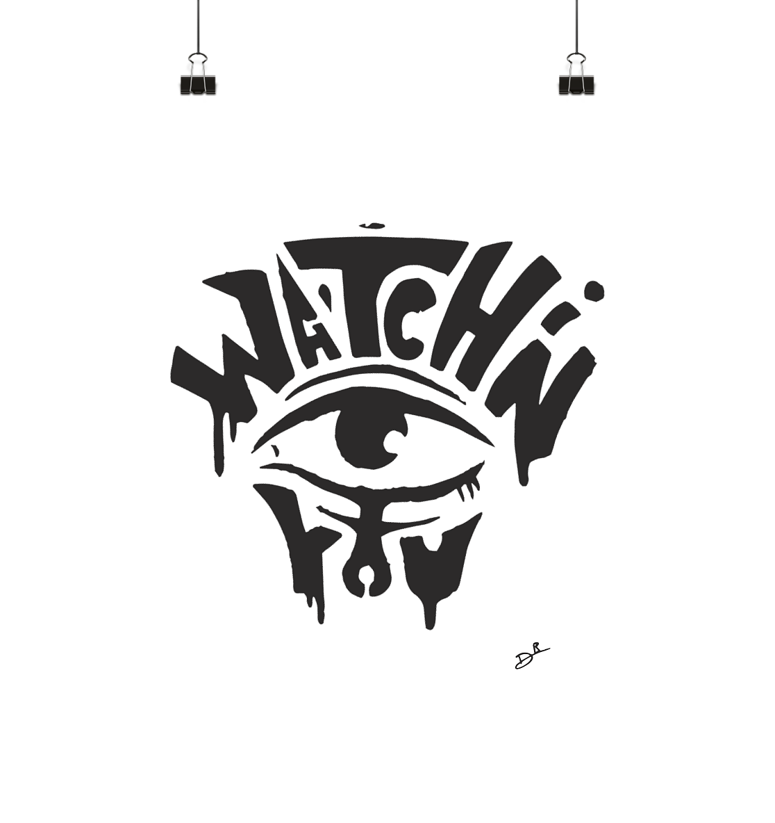 WATCHING YOU - Poster Din A4 (hoch)