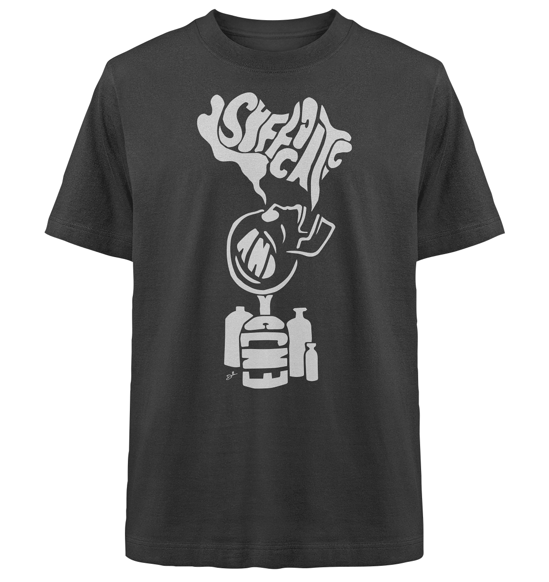 SUFFOCATE AND ENJOY - Heavy Oversized Organic Shirt